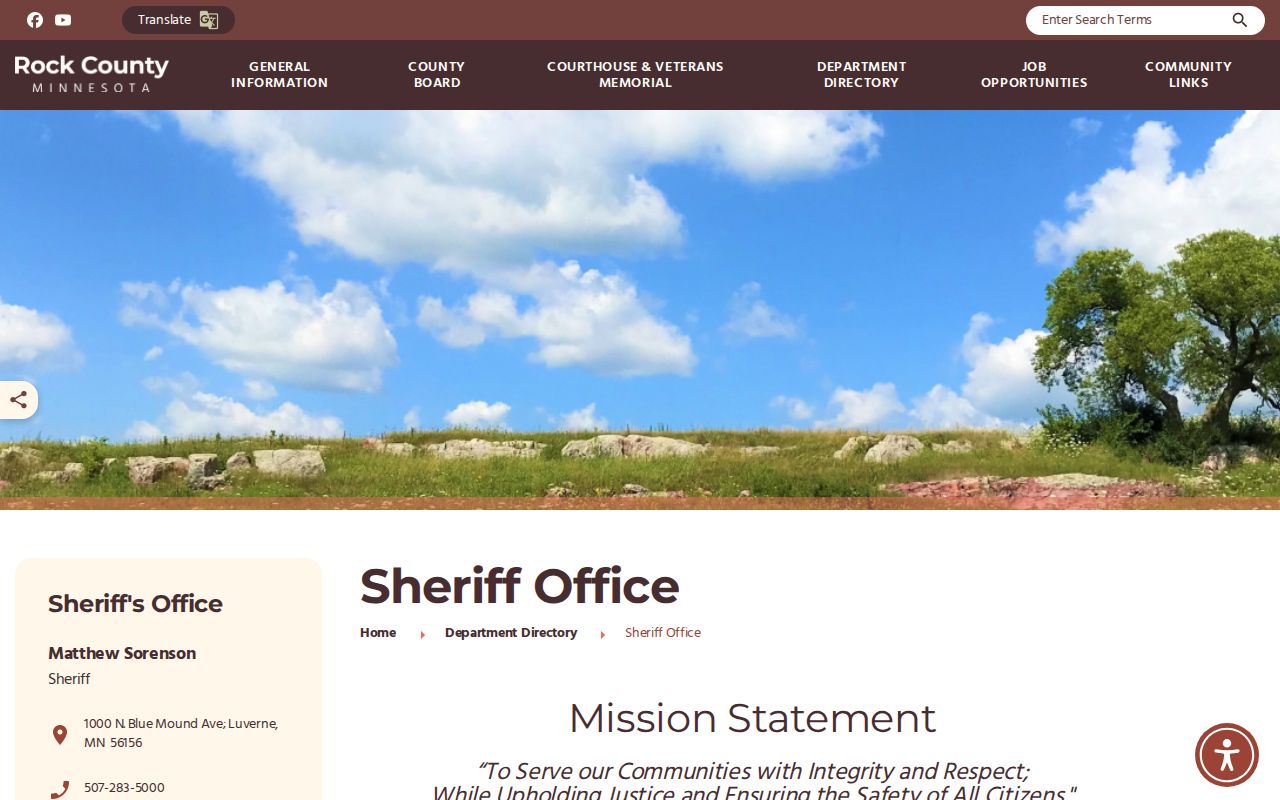 Rock County Sheriff’s Office current-custody record source